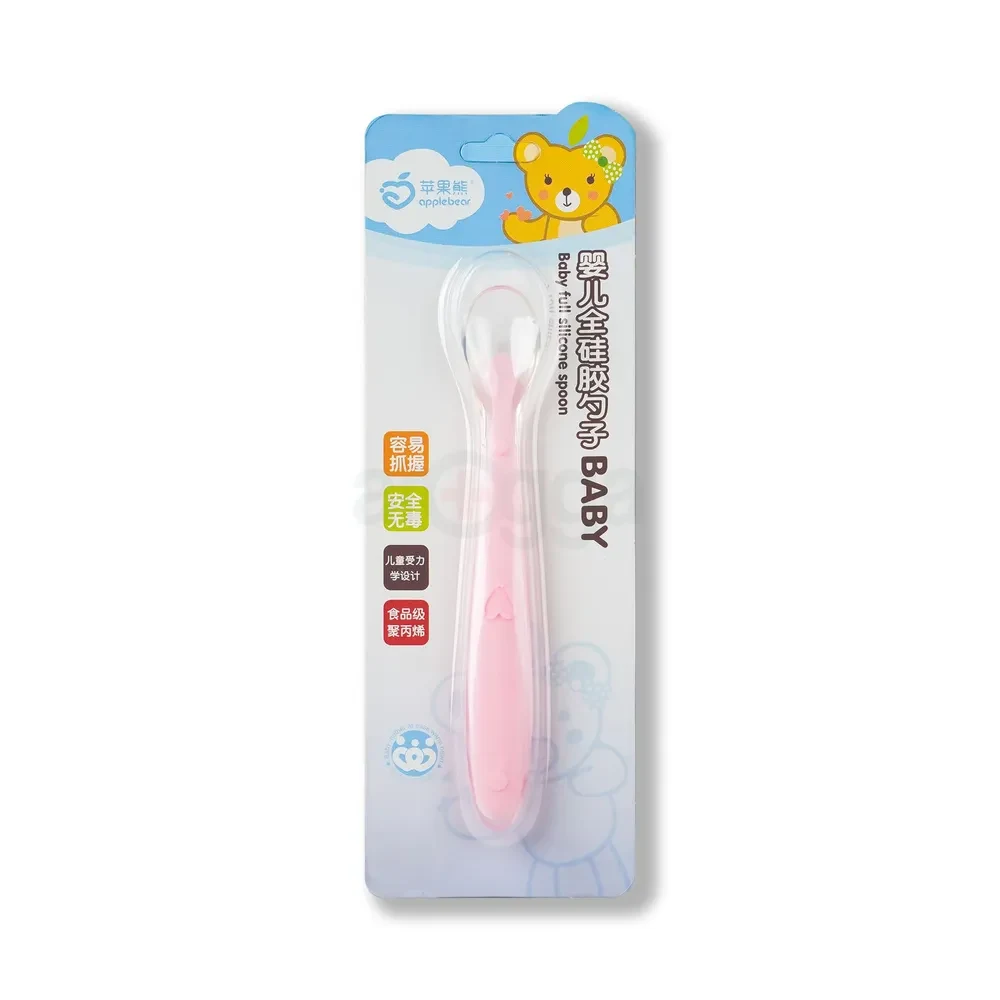 Apple Bear Silicone Spoon 1 Piece