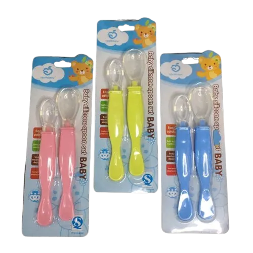 Apple Bear Silicone Spoon 2 Piece