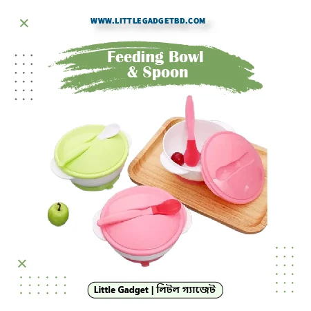 Apple Bear  Feeding Bowl and Spoon