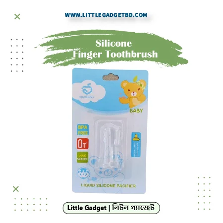 Apple Bear Silicone Finger Toothbrush