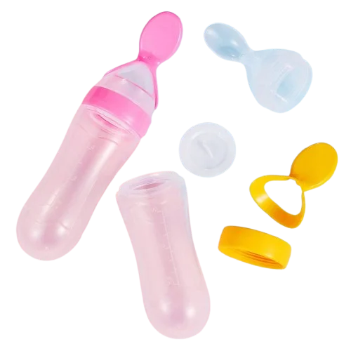 Apple bear Silicone  Spoon feeder